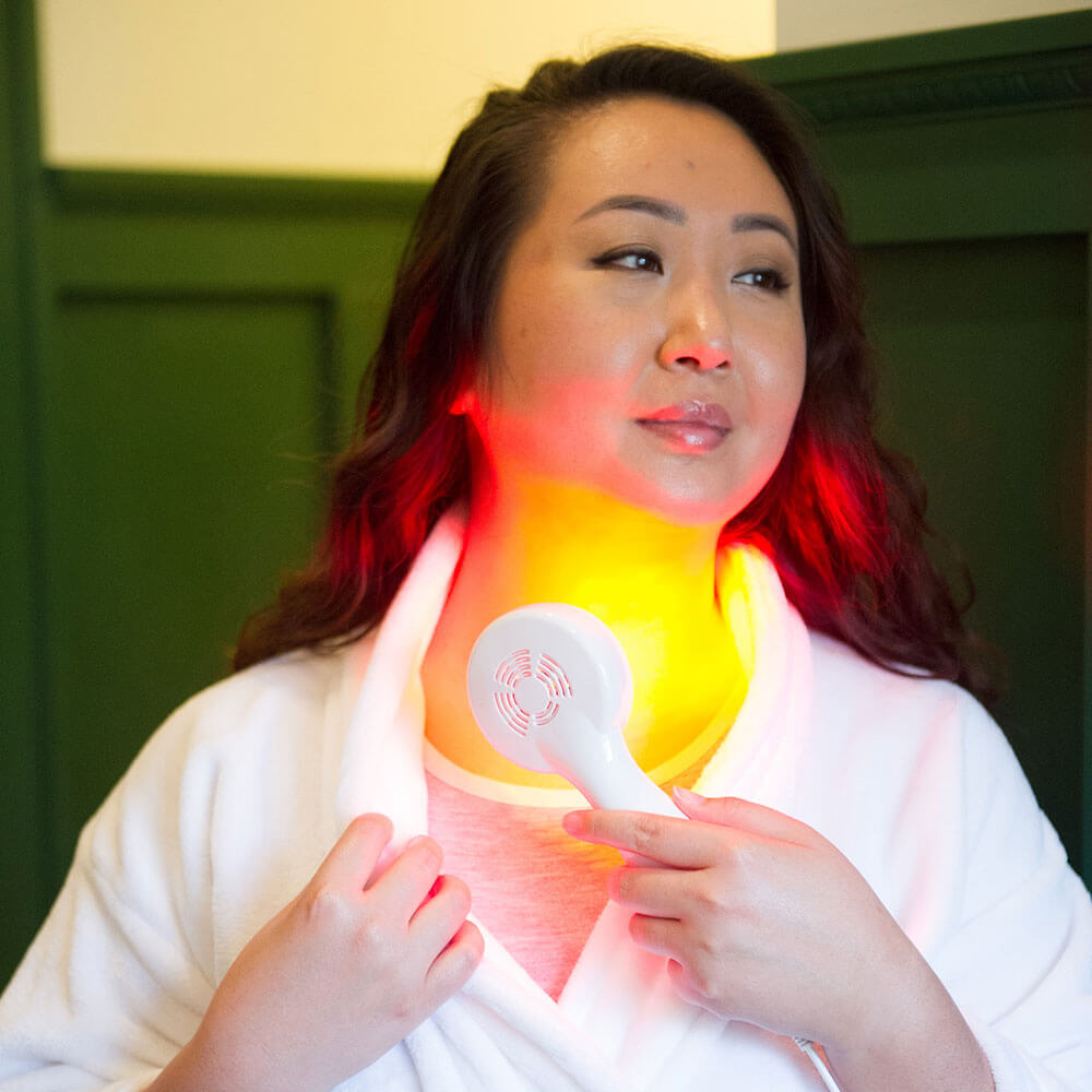 Woman Using Clinical Device