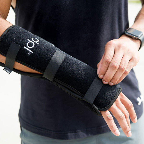 Putting On dpl Wrist Wrap for Pain Relief
