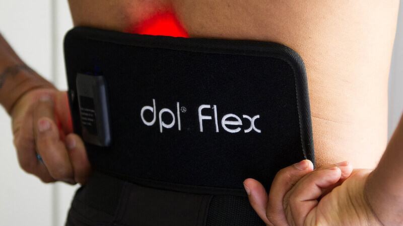 dpl Flex Pad on man's back