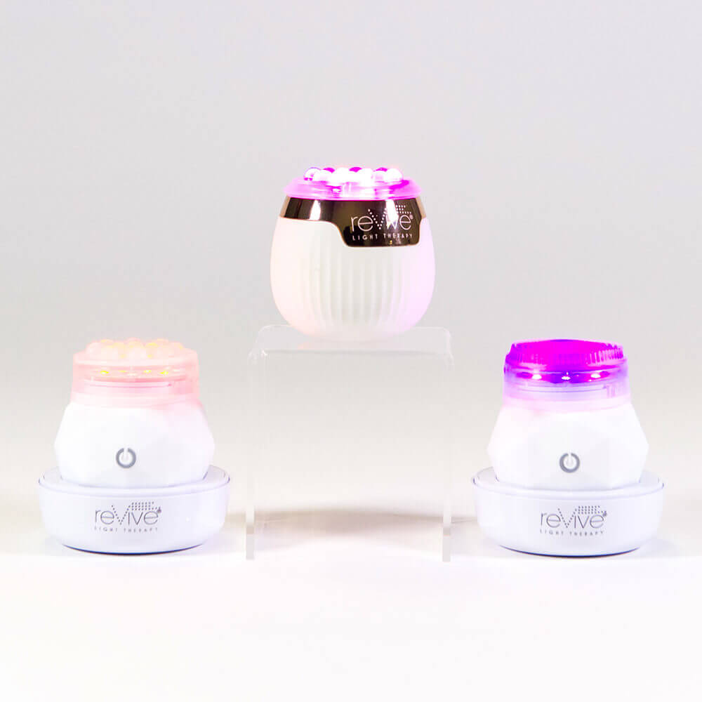 group of sonique mini sonic cleansing devices