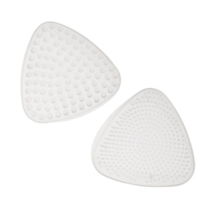 2 Replacement Sonique Silicone Brush Heads - one for cleansing and one for massaging