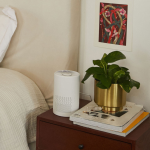 Vio Personal Air Purifier on bedside table