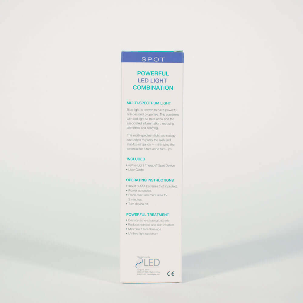 Back of Spot Acne Treatment Box